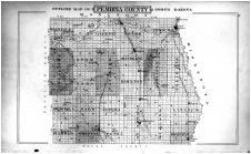 Pembina County Outline Map, Pembina County 1893